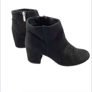Circus By Sam Edelman Black Suede Booties Size 6